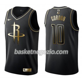 Canotte Uomo Houston Rockets Eric Gordon 10 Nike Nero Golden Edition Swingman